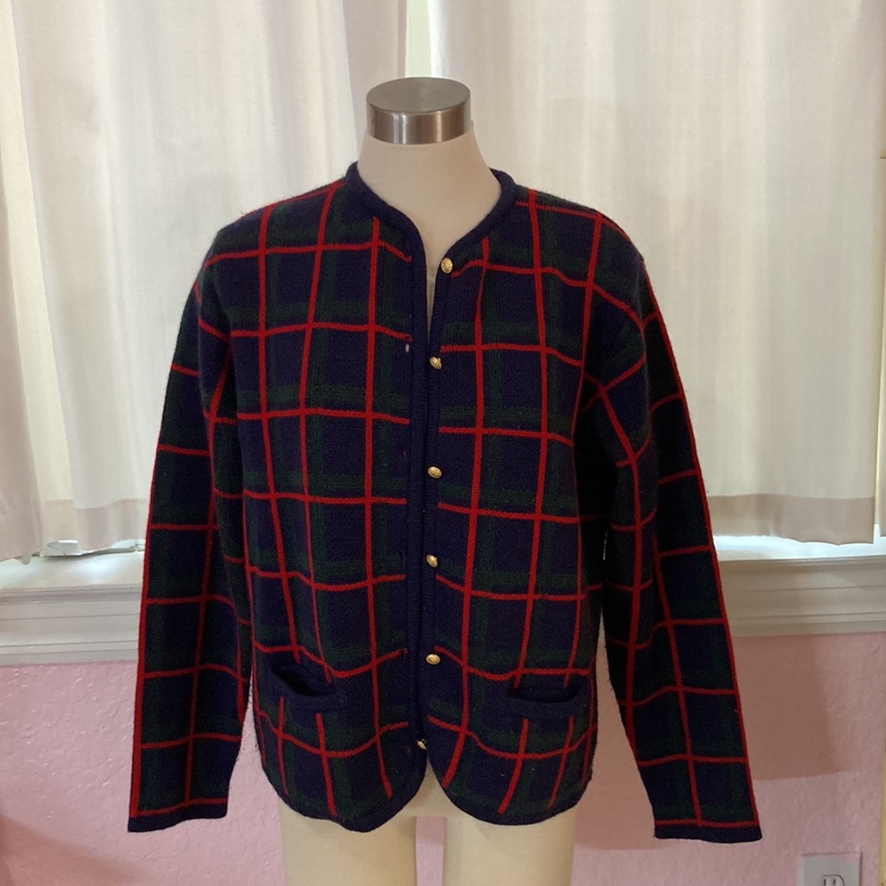 Vintage cardigan winter cardigan, Christmas cardigan